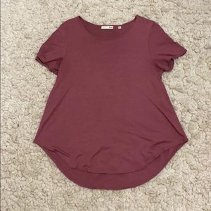 Magenta short sleeve shirt